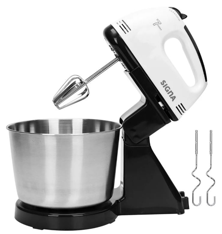 Batidora De Pedestal Y Mano 2 En 1 Mezclador 7 Velocidades