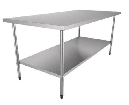 Mesa de trabajo 70x180x85 cm Acero Inox