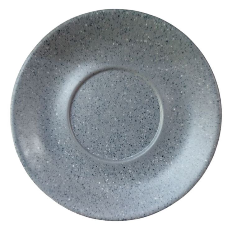 Linea Melamina GRAY GRANITE plato para taza 14 cm