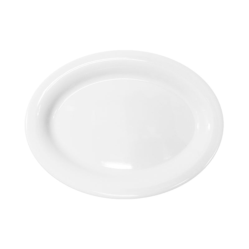 Linea Melamina BLANCA Plato Ovalado de 14"