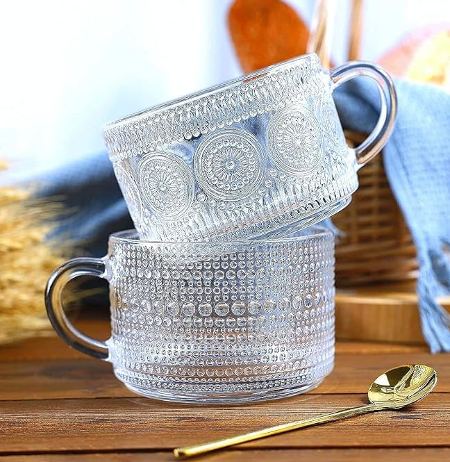 Set de 2 Tazas Fara c/Tapa de bambú y cuchara de metal Vit