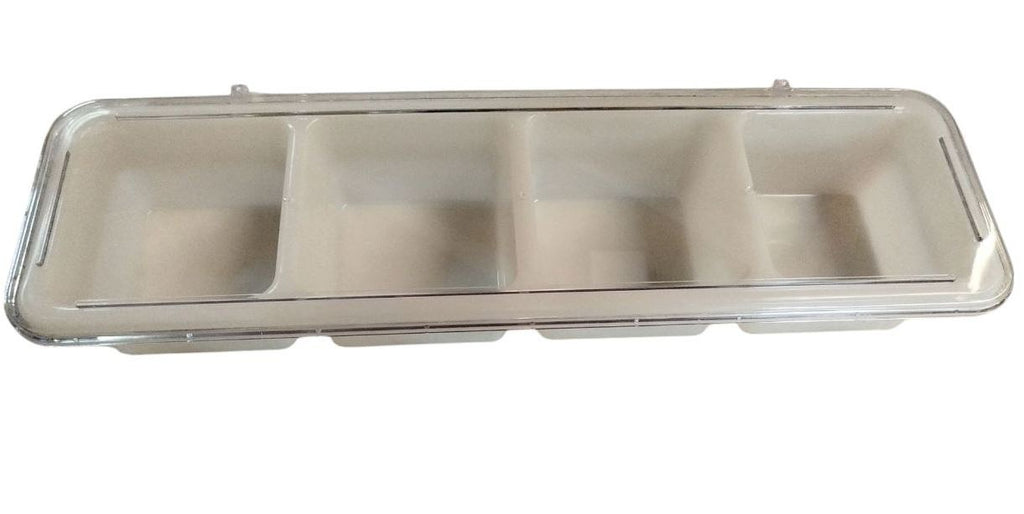 Caja con 4 Divisiones para servicio de Barra con tapa BWTH