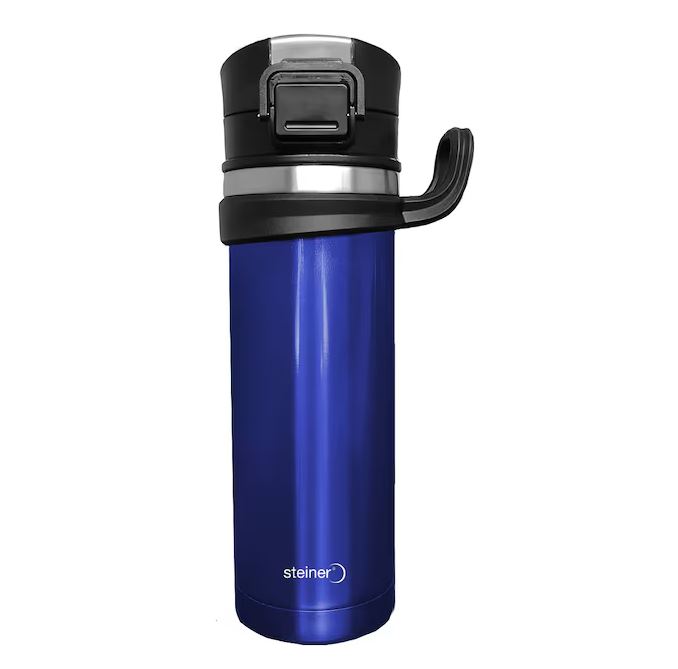 Termo Acero Inoxidable de Doble Pared STEINER 450 ml Color Azul