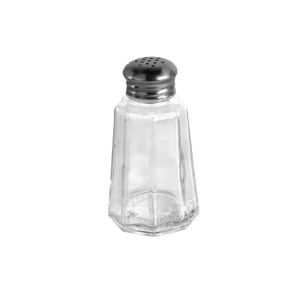 Salero en Vidrio Tapa Plana Redonda de 1.5 Oz BWTH