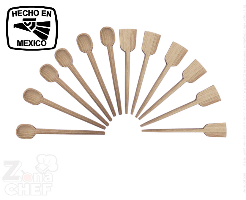 Espatula en Madera Chica de 19 cm Aprox