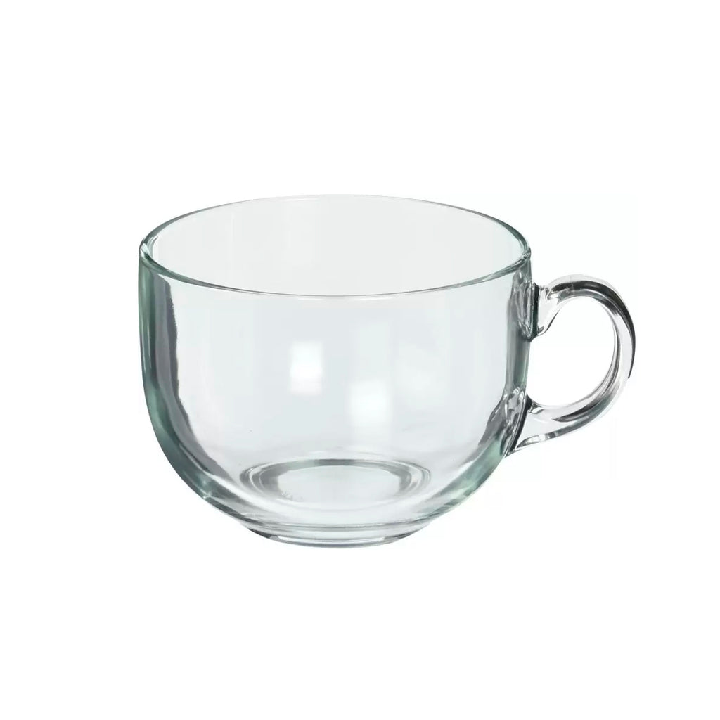 Taza de Vidrio Grande 500 Ml Set con 2 piezas
