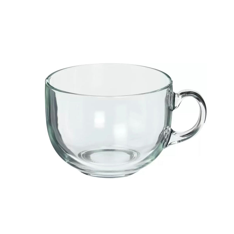Taza de Vidrio Grande 500 Ml Set con 2 piezas