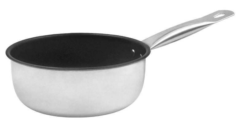 Sarten institucional 20 cm Acero con antiadherente TRV