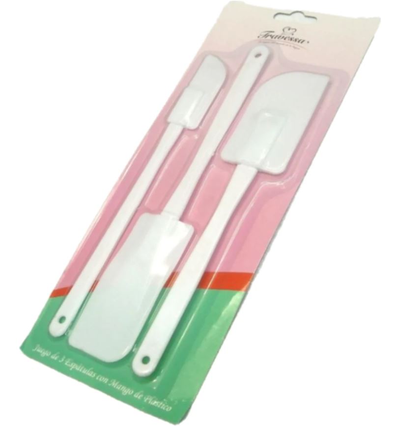 Juego 3 de Espatulas Plastico Trv
