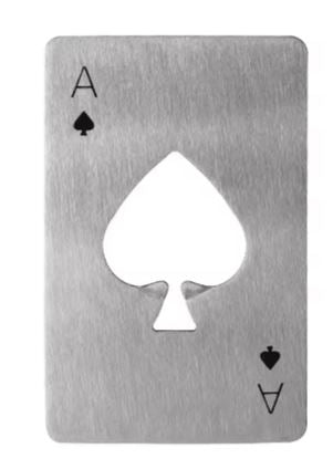 Destapador Poker Metalico OZ