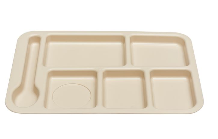 Charola con 6 secciones en policarbonato Tcp