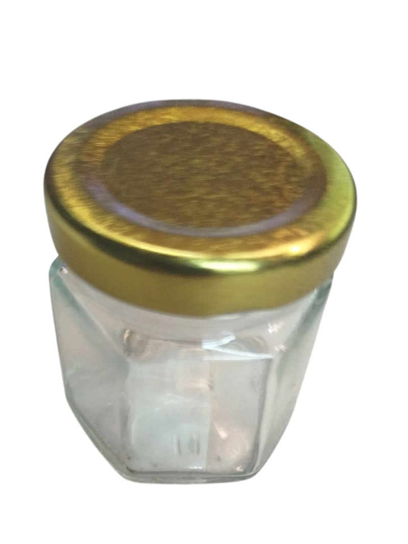 Frasco Hexagonal 45 ml tapa dorada BH