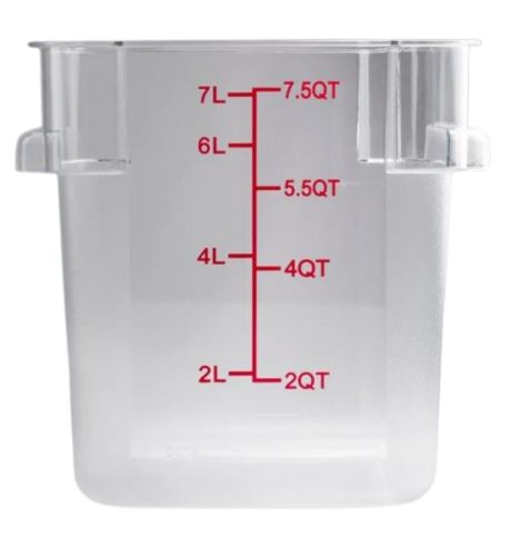 Contenedor de Policarbonato cuadrado 8 Lt Tavola