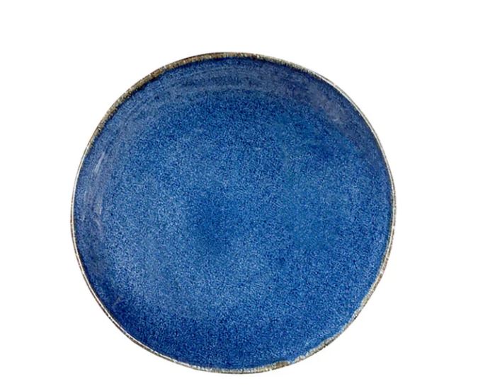 Plato Trinche Chena Sin Relieve Cabo Indigo 27 cm