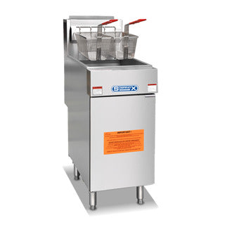 Freidora a Gas de 18.5 litros para 2 Canastillas XFRF-90-LPG Sobrinox