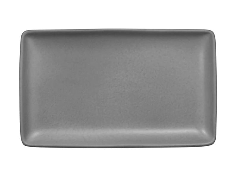Charola Rectangular 25 X 15 cm Gris Denali Mate