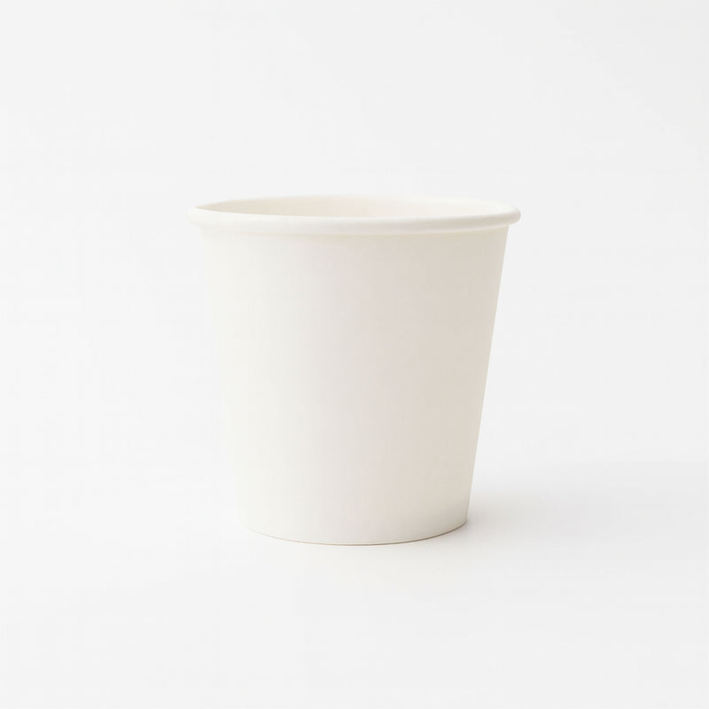 Vaso Biodegradable blanco para bebidas calientes 4 oz c/ 1,000 pzas