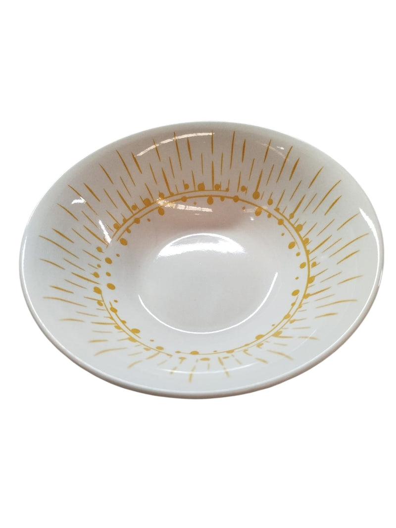 Plato Tazón ceramica Sol Naranja 7" 48 Piezas