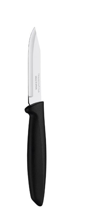 Cuchillo legumbres frutas 3" plenus negro Tramontina