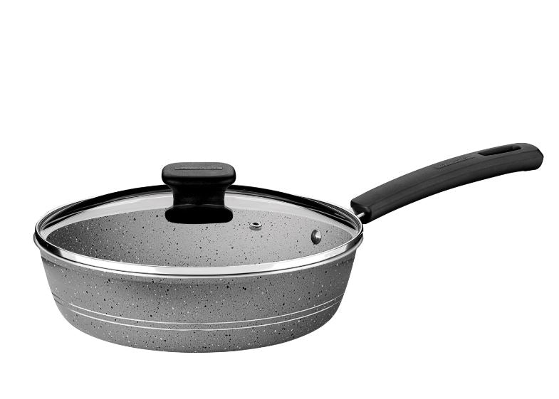 Sarten 24 cm 2.5 lt Rockstar gris Tramontina