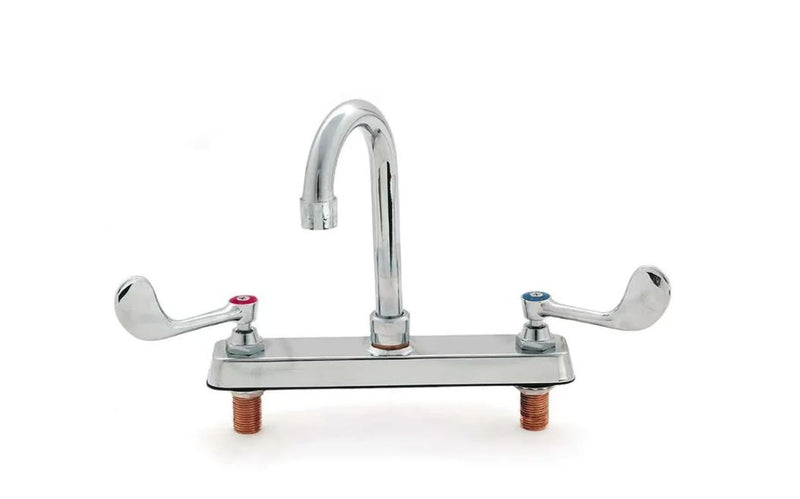 Llave Mezcladora MGS de 8" para Pared con Aletas Largas 1/4 de Vuelta