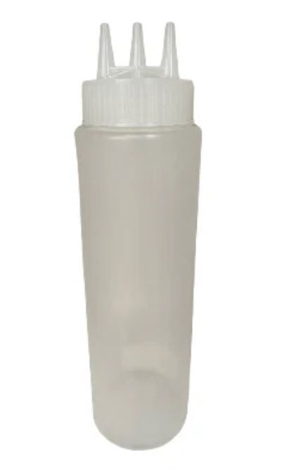 Recipiente para aderezo 24 oz Tres salidas