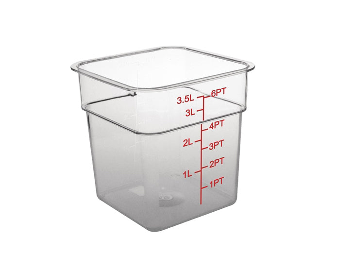 -Contenedores Cuadrados en Policarbonato de Diferentes Medidas-