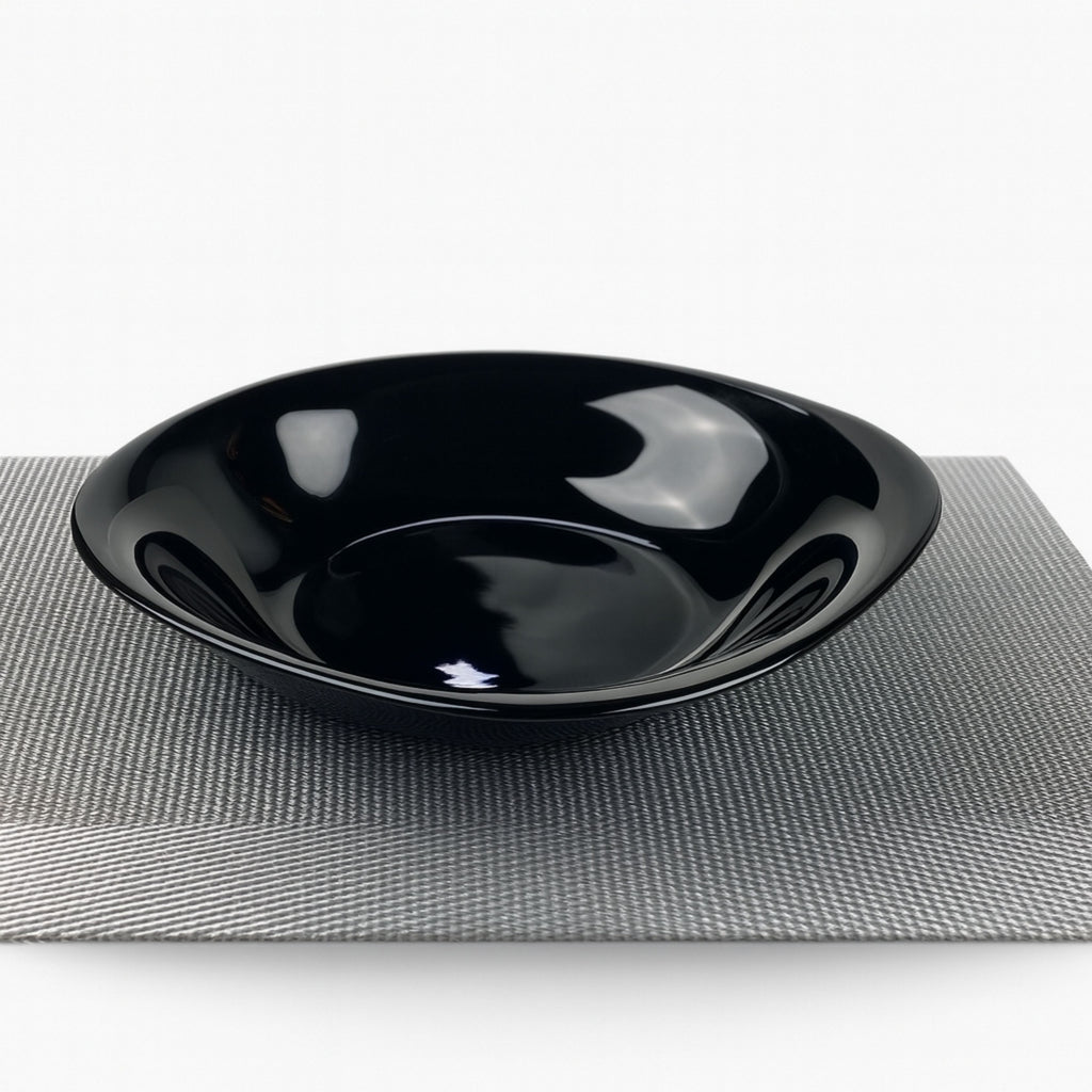 Plato Hondo Venecia Opal Negro - 23 cm
