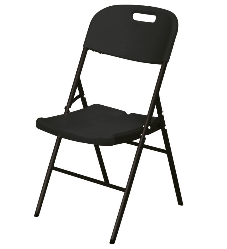 Silla plegable Negra