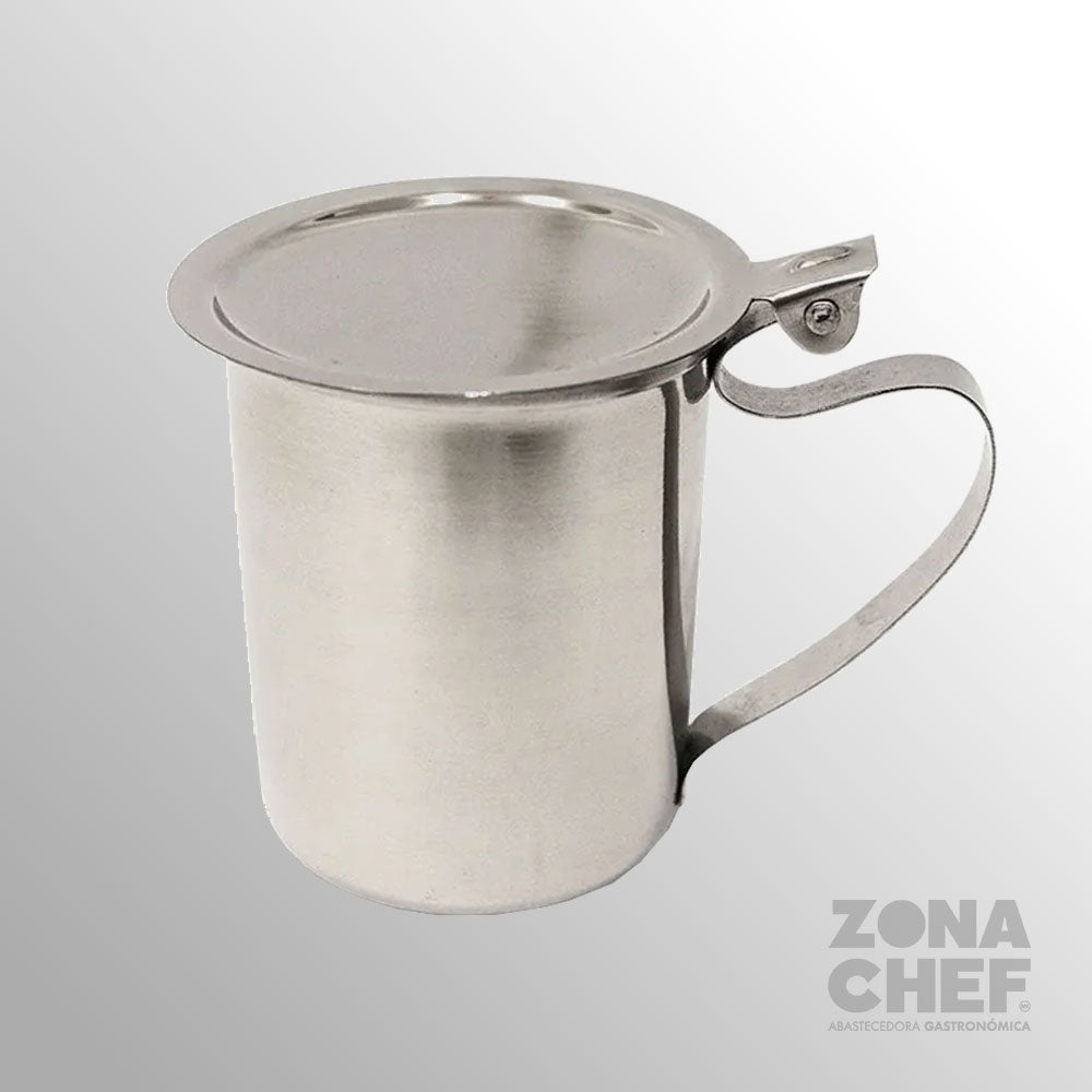 Cremera c/Tapa de 10 oz en Acero Inoxidable BWTH