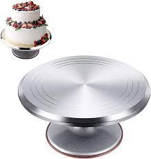 Base Giratoria aluminio para decorar pasteles 12 "
