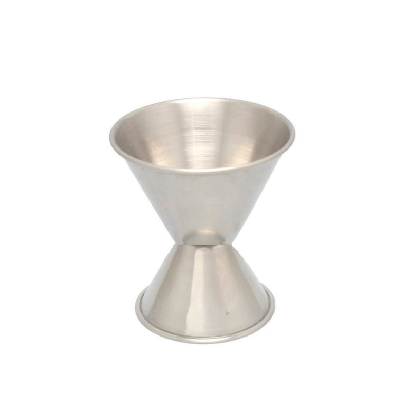 Jigger de Acero Inox. 2 Oz X 1/2 Oz TRV