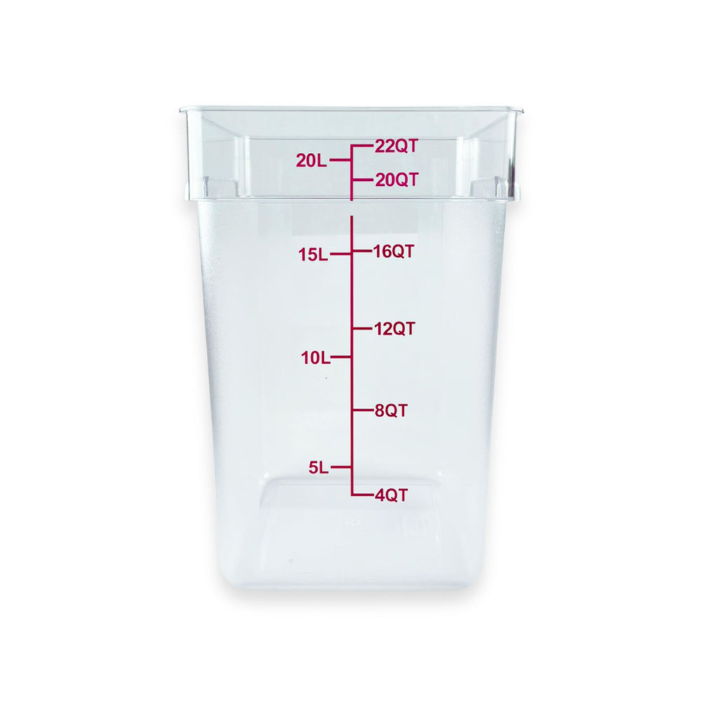 Contenedor de Policarbonato cuadrado 22 QT Tavola