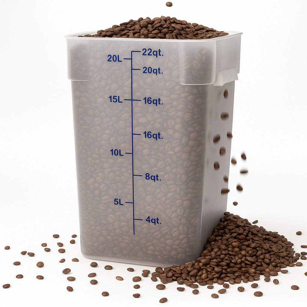 Contenedor Cuadrado en Polipropileno de 22 Qt