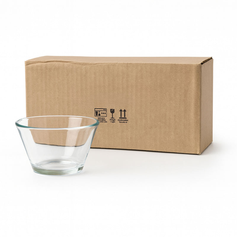 Flanera de Vidrio de 175ml C/12 pzas