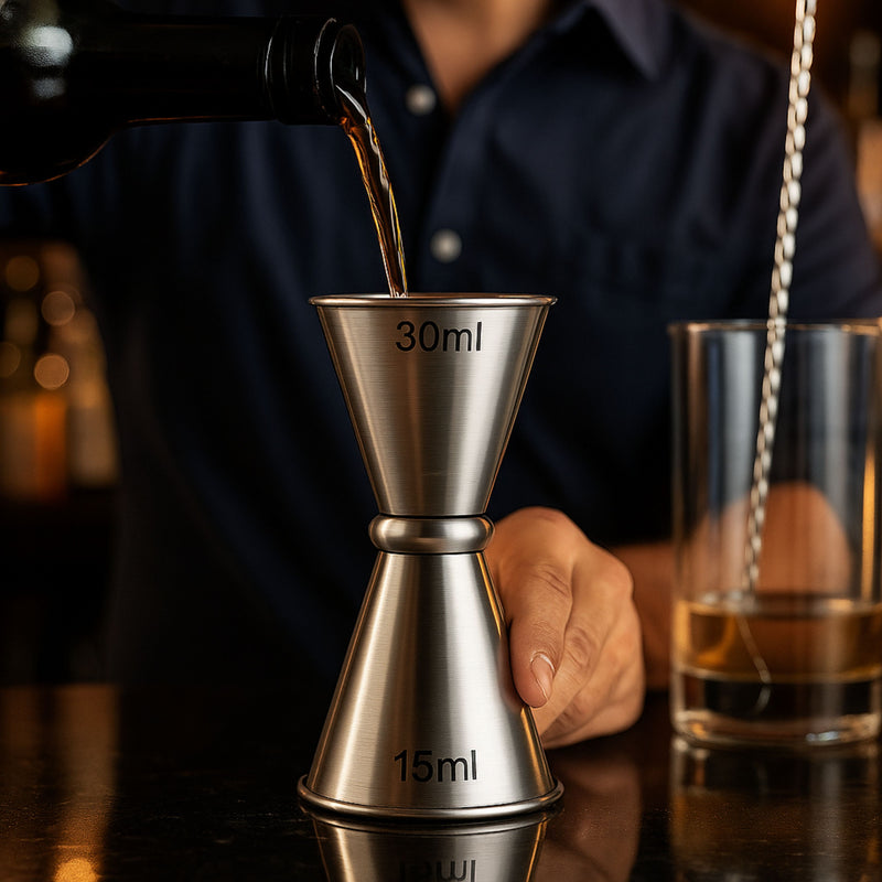 Jigger Tipo Japones de 15/30 ml Acero satinado CCS