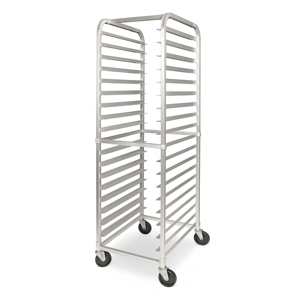 Rack Espiguero Porta 20 Charolas en Aluminio CCS