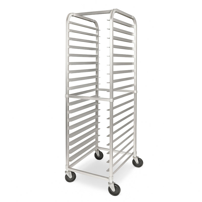 Rack Espiguero Porta 20 Charolas en Aluminio CCS