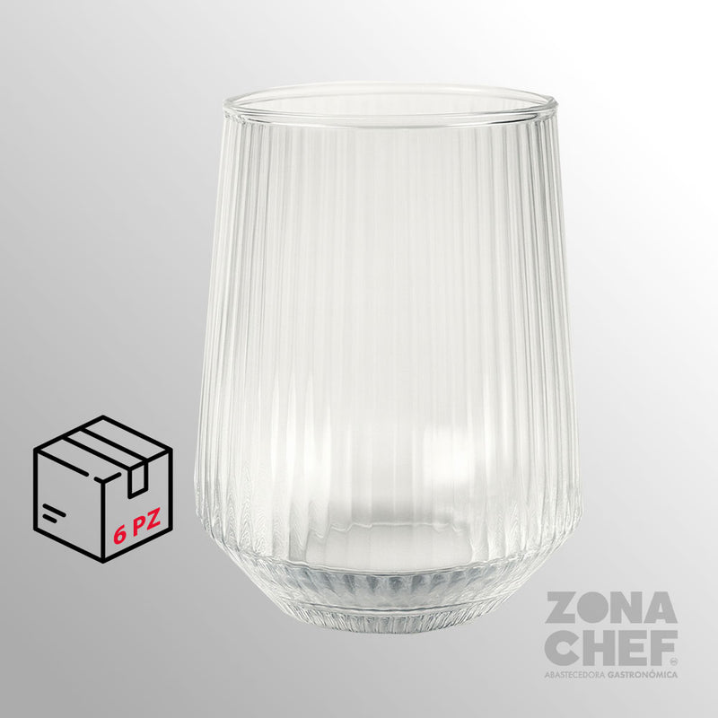 Vaso Lines DOF 370 ml Caja con 6 piezas