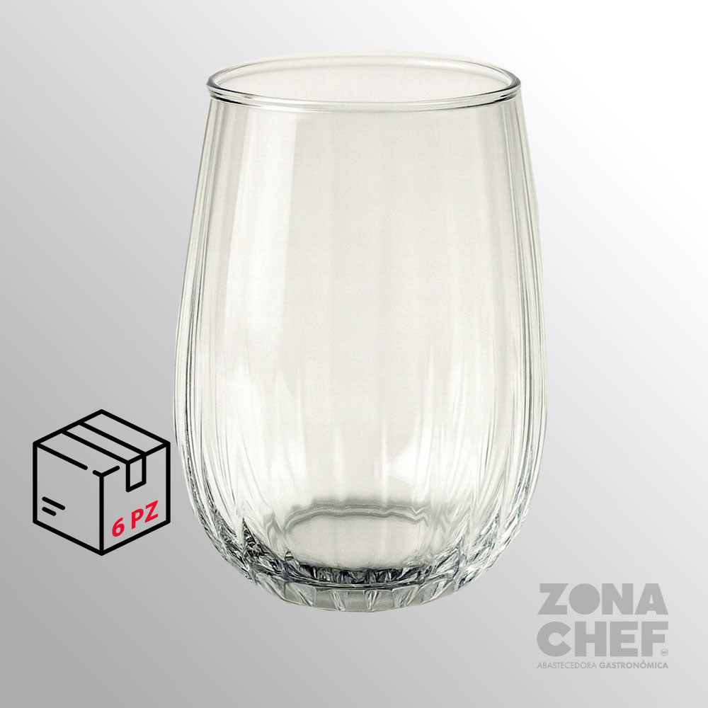 Vaso Lines Cocktail 400 ml Caja con 6 piezas