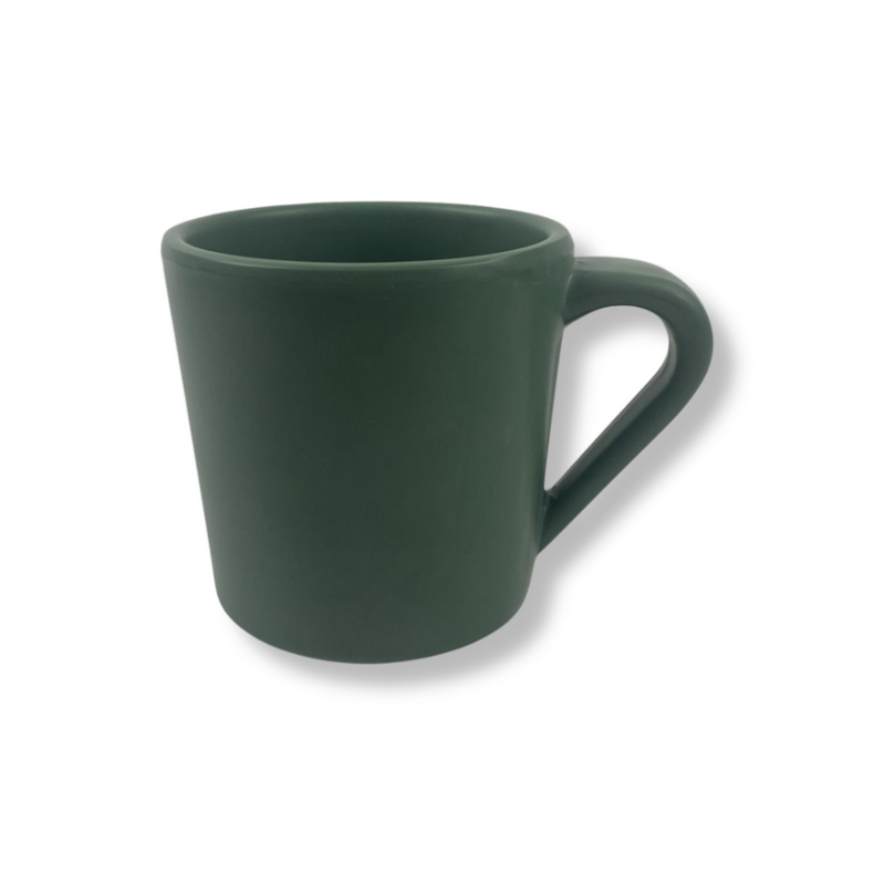 Linea Melamina Verde Mate Tarro / Taza de 360 ml Anf