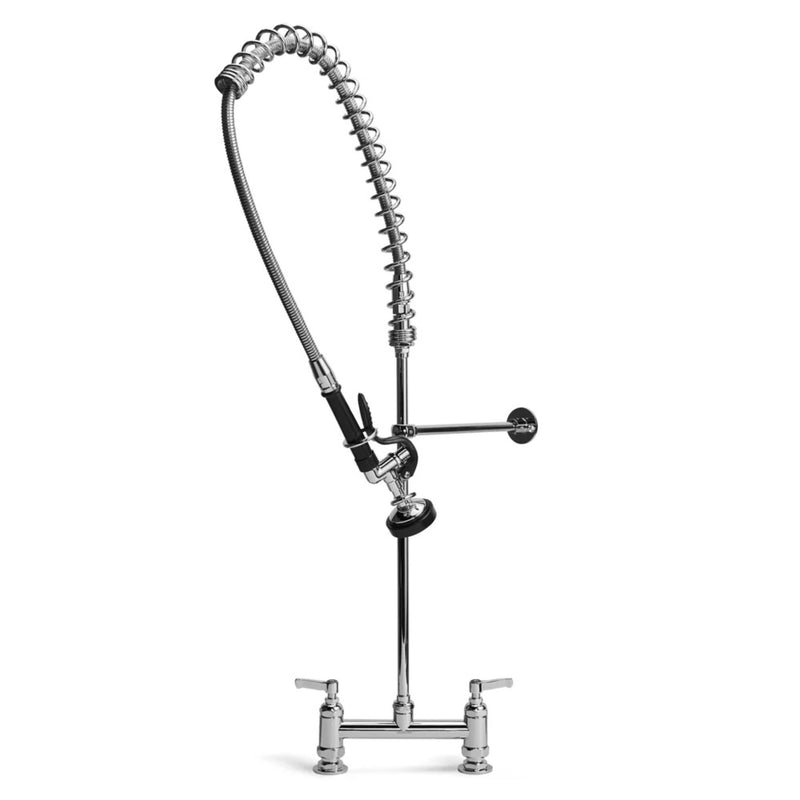 Llave de prelavado a cubierta con mezcladora de 8"