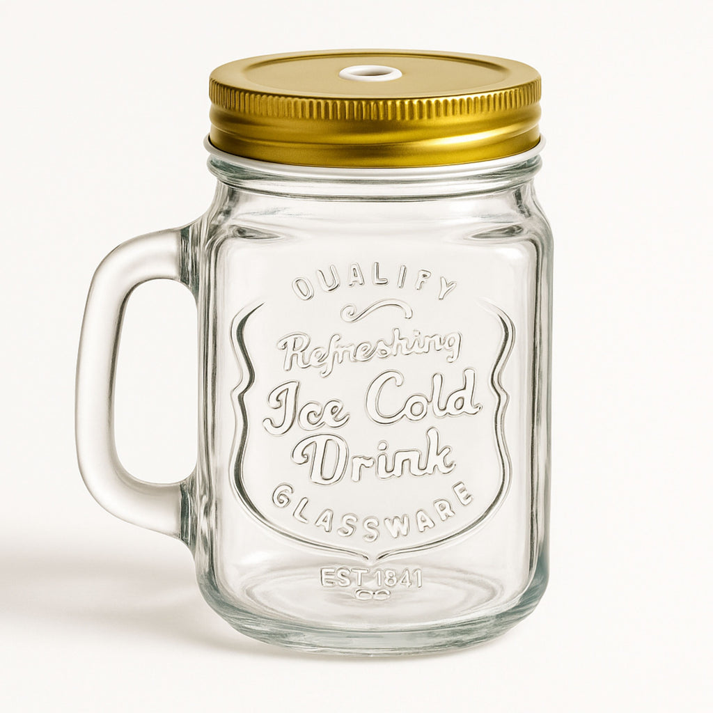 Tarro Vidrio Mason Jar Labraso con tapa