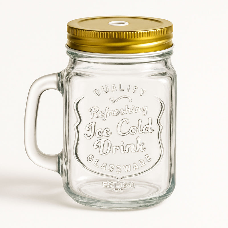 Tarro Vidrio Mason Jar Labraso con tapa