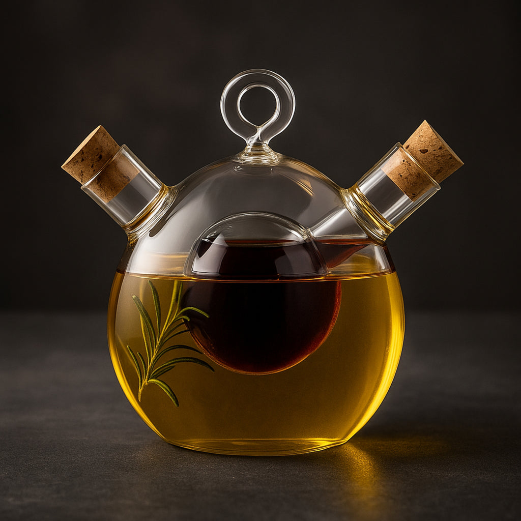 Vinagrera de vidrio borosilicato con corcho Esfera TAV