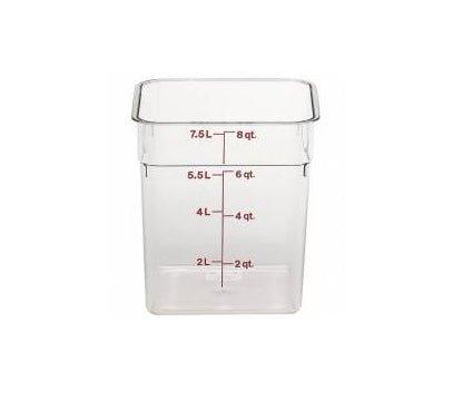 -Contenedores Cuadrados en Policarbonato de Diferentes Medidas-