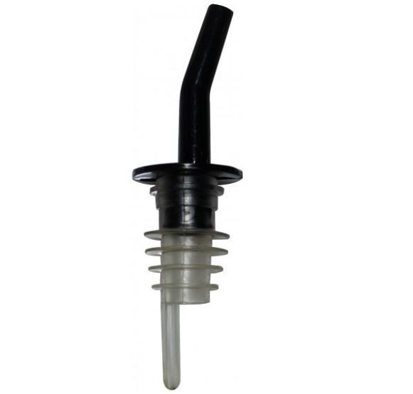 Dosificador negro de plastico Wthisky para botellas