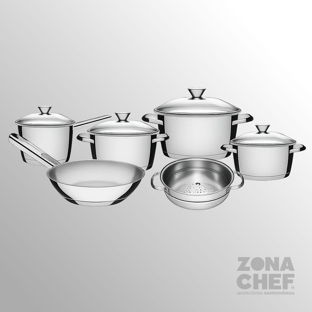 Bateria de cocina 6 piezas 0.6mm