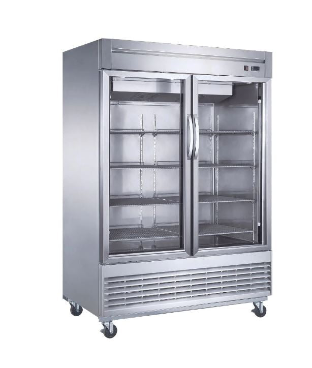 Congelador vertical puertas de cristal en A.I de 47 pies cubicos Mgs
