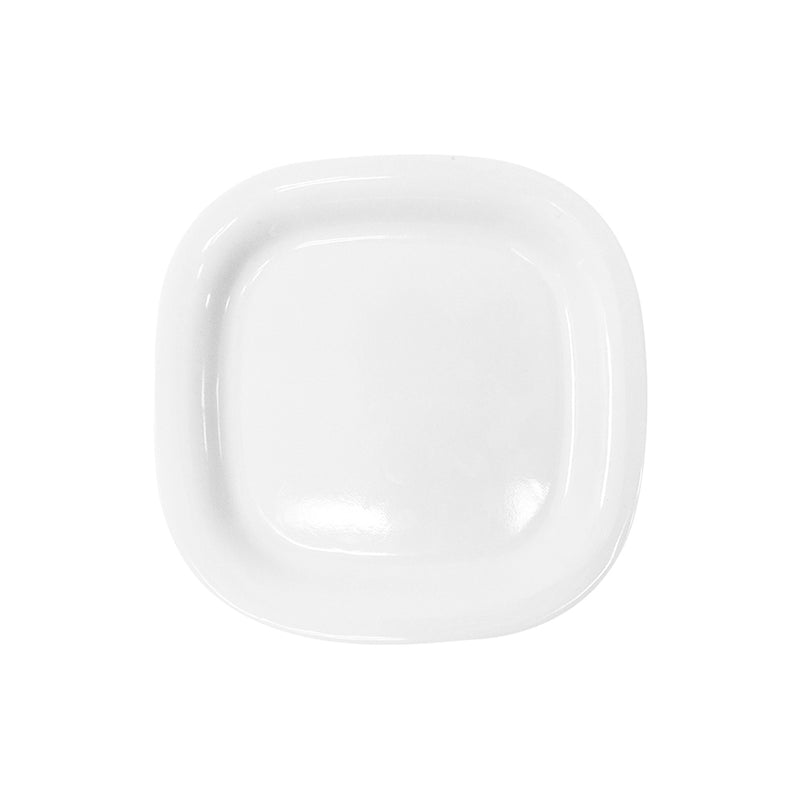 Linea Melamina BLANCA Plato Trinche Cuadrado de 8"/20.32x20.32 cm Tav